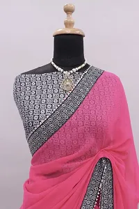 A Georgette saree with bhulbhulaiya lace pattern-thumb2