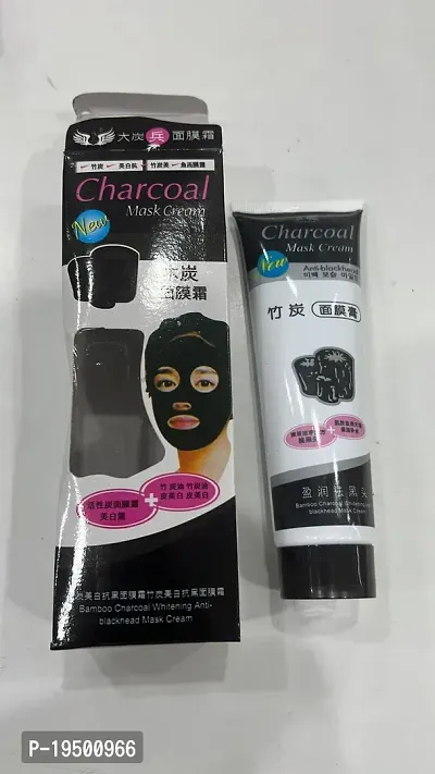 Charcoal Blackhead Mask Cream for Deep Cleansing, Purifying, Removes Excess Dirt  Oil Face Mask Blackhead Remover (Pack of 1)