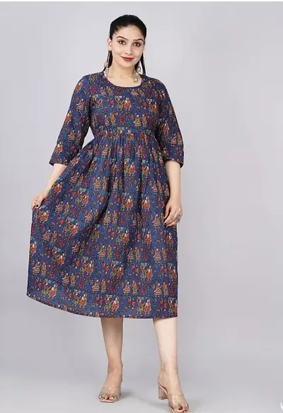 Stylish Printed Cotton Blend Kurta