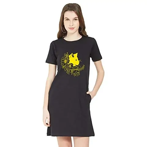 Stylish Blend T-shirt Dress For Women