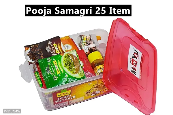 ME  YOUnbsp;Navratri Puja samagri kit with Silver Coin | Pooja Items for Durga Pooja, Diwali, Dusshera Puja | Pooja Kit For Housewarming Pooja | Indian Festival Pooja Kit | Pooja Kit with 25 Item-thumb2