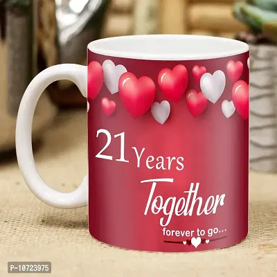 TrendoPrint Happy 1st Anniversary Bhaiya Bhabhi Ideal and Anniversary Gift  for Bhaiya Brother And Bro Bade Bhaiya Bhai And Big Brother And Sister In  Law Bhabhi And Daughter In Law Printed White