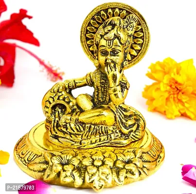 Lord Krishna Statue, Gold Plated Showpiece, Ideal Gift for Diwali, House Warning, Corporate, Office  IZ21ShowpieceKrishna-8.5Cm-04