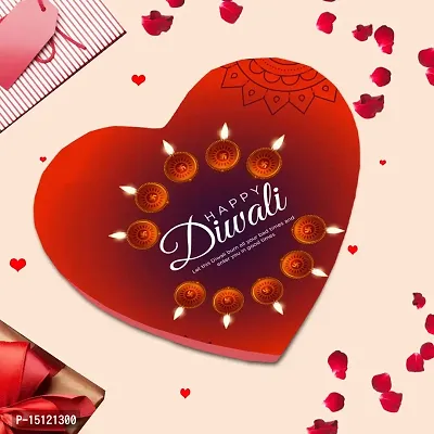 Midiron Heart Chocolate Gifts Pack for Diwali |Handmade Diwali Celebration|Diwali Gifts item|Festival Combo- Heart Chocolate Box, Greeting Card  Tealight Scented Lavender Fragrance Candle-thumb4