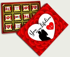 Midiron Beautiful Combo Gift For Wife/Women/ Girlfriend|Romantic Gift Hamper| Valentines Gift|Anniversary Hamper With Handmade Chocolates, Printed Ceramic Coffee Mug  Love Greeting Card-thumb3