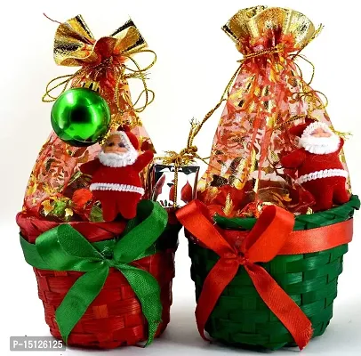 Midiron Gift Hamper for Christmas |Christmas  New Year Gift Combo|Christmas Chocolates Gift | Festive Hamper for New Year with Xmas Chocolates Basket with Miniature Small Christmas Tree-thumb4