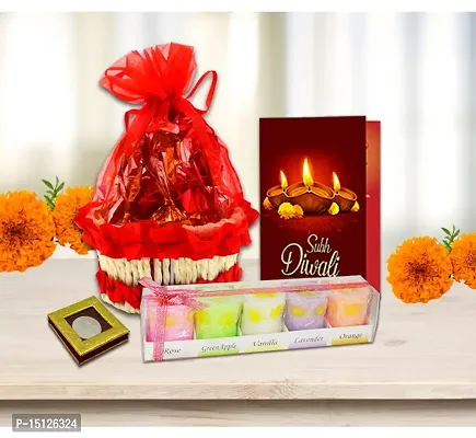 Midiron Chocolate Basket Hamper For Diwali | Diwali Combo | Festivals Gifts Hamper-Chocolate Basket, Shubh Deepawaali Greeting Card  Silver Coin