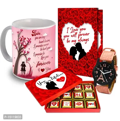 Midiron Valentines Gift For Wife/Women/ Girlfriend |Anniversary,Birthday Day Gift | Romantic Gift Hamper|Festive Gift With Handmade Chocolate Box, Printed Mug  Love Card