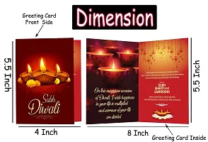 Midiron Diwali Handmade Chocolate Gifts Hamper |Diwali Sticker Gifts Combo|Choclate Diwali Gift |Festive Gift Hamper with Chocolate Box  Shubh Deepawali Greeting Card-thumb2
