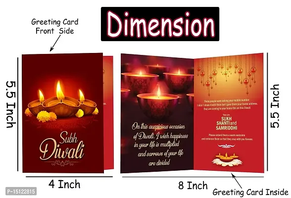 Midiron Diwali Handmade Chocolate Gifts Hamper |Diwali Sticker Gifts Combo|Choclate Diwali Gift |Festive Gift Hamper with Chocolate Box  Shubh Deepawali Greeting Card-thumb3