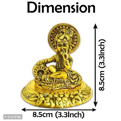 Lord Krishna Statue, Gold Plated Showpiece, Ideal Gift for Diwali, House Warning, Corporate, Office  IZ21ShowpieceKrishna-8.5Cm-05-thumb4