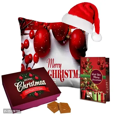 Midiron Christmas Festive Gift |Gifts For Christmas  New Year | Festival Gifts Box|Christmas D?cor Items |Christmas Hamper-Handmade Chocolate Box,Santa Cap,Greeting Card with Printed Cushion