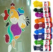 ME  YOU Rangoli Colorful Glitter Colour Bottle Set | Sparkle Rangoli Colour Powder for Diwali, Navratri, Durga Puja | Multicolour Rangoli Powder (Set of 18)-thumb3