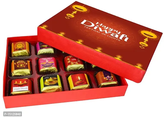 Midiron Diwali Chocolate Gift|Handmade Chocolates Combo Diwali Gift|Festive Diwali Hamper-Chocolate Box, Deepawali Greeting Card  Tealight Scented Jasmine Fragrance Candle-thumb4