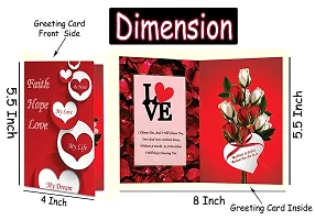 Midiron Lovely Combo Gift For Wife/Women/ Girlfriend|Romantic Gift For Anniversary with Handmade Chocolate Box, Soft Red Teddy, Artificial Rose  Love Greeting Card | Love Combo Gift Hamper-thumb2