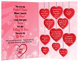 Midiron Gift for Valentines Day-Romantic Gift for Wife/Girlfriend/Boyfriend/Husband/Fiance|Birthday Gift-Chocolate Bars, Heart Cushion, Printed Mug , Rose  Greeting Card-thumb4