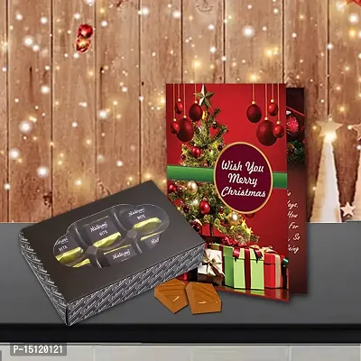 Midiron Christmas Chocolate Gift | Christmas  New Year Gift | X-mas Gift Combo | Chocolate Gift | Chirstmas Gift Hamper with Handmade Chocolates  Christmas Card-thumb0