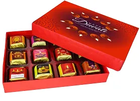 Midiron Beautiful Handmade Chocolate Gifts Hamper For Diwali |Diwali Combo Set | Festival Chocolate Gifts Hamper-Chocolate Box  Shubh Deepawali Greeting Card-thumb2