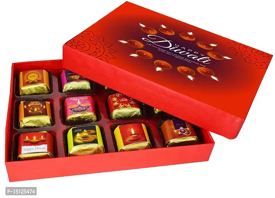 Midiron Beautiful Handmade Chocolate Gifts Hamper For Diwali |Diwali Combo Set | Festival Chocolate Gifts Hamper-Chocolate Box  Shubh Deepawali Greeting Card-thumb3