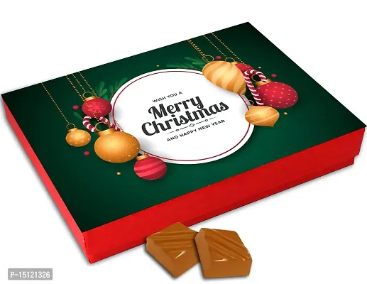 Midiron Lovely Gift Hamper for Christmas |Christmas Gift Combo| Christmas chocolates Gift Pack|Handmade Chocolate Gift Box with Printed Cushion, Santa Claus Cap  Greeting Card-thumb4