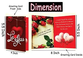 Midiron Chocolate Gifts for Girlfriend |Anniversary Combo Gift | Love Combo Gift |Romantic Valentines Chocolate Gifts with Red Teddy, Artificial Red Rose  Love Greeting Card-thumb1