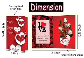 ME & YOU Beautiful Romantic Gift For Wife/Girlfriend/Husband | Anniversary, Birthday Romantic Gifts For Lover With Soft Red Teddy, Greeting Card &Rose | Romantic Gift Hamper (Pack of 3)-thumb2