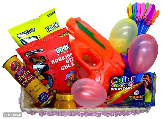 ME  YOU Holi Combo Set, Organic Gulal, Complete Pack of Holi Enjoyment, Water Balloon Pack IZ22HoliGiftHamper4-01