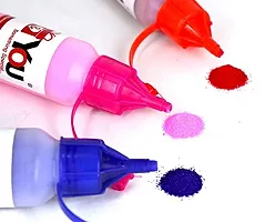 ME  YOU Set of 5 Rangoli Colour Powder with All Stencils | Plastic Squeeze Bottles, Rangoli Powder Tool Kit | Rangoli Gift Pack with Stencils for Diwali-thumb3