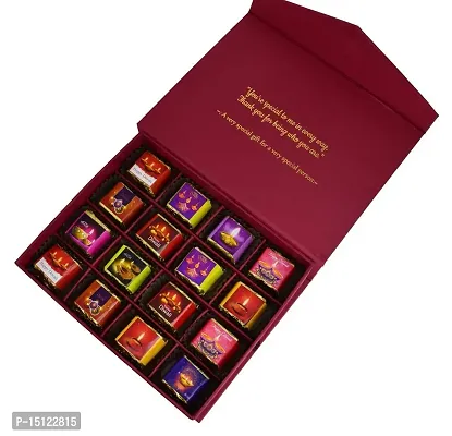 Midiron Diwali Handmade Chocolate Gifts Hamper |Diwali Sticker Gifts Combo|Choclate Diwali Gift |Festive Gift Hamper with Chocolate Box  Shubh Deepawali Greeting Card-thumb2