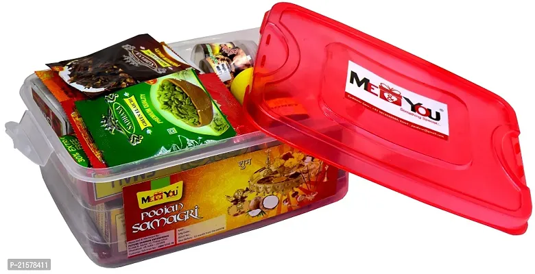 ME  YOUnbsp;Pooja Kit with 25 Items -  Pooja Items for Navratri, Diwali, Dusshera, Durga Pooja | All necessary item pooja thali | Pooja Hawan Samagri Housewarming Pooja | Indian Festival Pooja Kit.