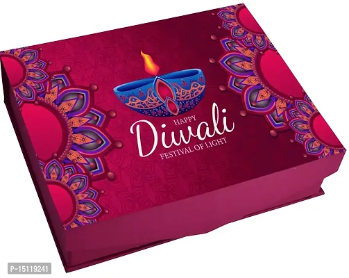 Midiron Beautiful Chocolate Gifts Hamper For Diwali |Diwali Combo Set | Handmade Chocolate Gift Hamper with Handmade Chocolate Box  Subh Deepawali Greeting Card-thumb3