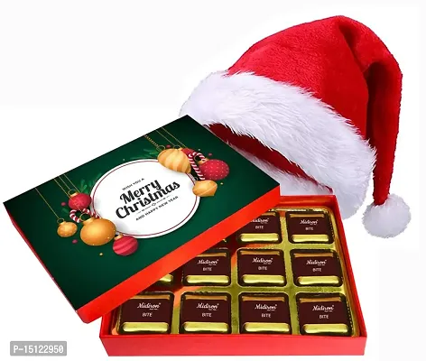 Midiron Christmas Chocolate Gift - Handmade Chocolate with Santa Clause Cap|Christmas  New Year Gift|Christmas Gift Combo|Christmas Chocolates Gift|Chirstmas Gift Hamper for Gifting