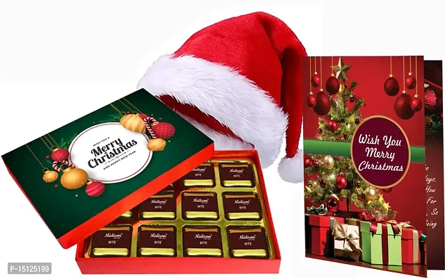 Midiron Festival Gifts Box Hamper | Merry Christmas Gift Combo |Chirstmas Gift Combo | New Year Gift Pack | Chirstmas Chocolate Box with Santa Clause Cap  Greeting Card