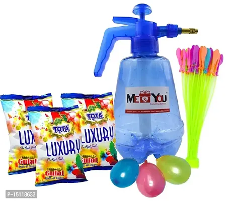 MEYOU Holi Water Pump| Herbal Gulal | Magic Balloon | Balloon 200 IZ22HoliPump BL200MB1GP3-001-thumb0