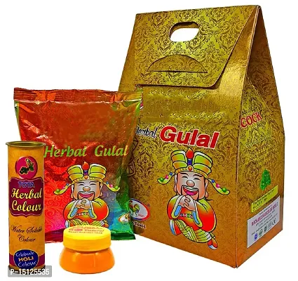 MEYOU Holi Herbal Color Pack 5 | Chandan Tika |Herbal Water Color IZ22HoliPrinceGPWC1GT1-01
