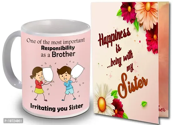 ME & YOU Gift for Sister | Rakshabandhan Gift for Sister | Birthday Gift for Sister | Anniversary Gift for Sister | Return Rakhi Gift for Sister IZ22DTSisterCDMU-103