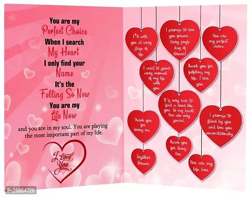 ME  YOU Valentine's Week Day Gift Hamper | Romantic Gift For Wife/Husband/Girlfriend/Lover | Valentines Day Gift | Rose Day | Unique Love Gift-Red Teddy  Love Card-thumb2