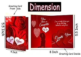 ME  YOU Love Greeting Card | Beautiful Greeting Card | Unique Greeting Card | Valentine's Gift Hamper | Valentine's Gift for Girlfriend/Wife/Fiancee/Boyfriend | Valentine's Gift for Special One-thumb1