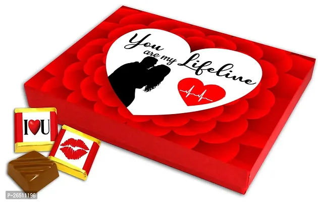 Midiron Love Combo Gift | Chocolate Gifts for Love | Valentines Romantic Combo | Chocolate Gifts | Rose Day, Promise Day Gift with Chocolate Bars, Artificial Red Rose  Love Greeting Card-thumb2