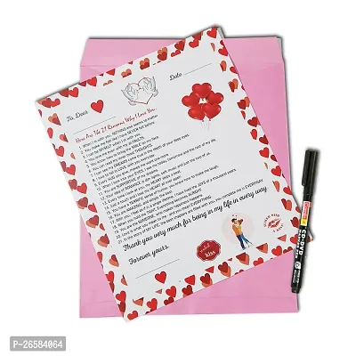 ME  YOU Love Agreement Certificate with Pre Defined Terms and Conditions for Boyfriend, Girlfriend, Special Friend, Wedding, Anniversary, Birthday, Valentinersquo;s Day Gift With Permanent Pen-thumb0