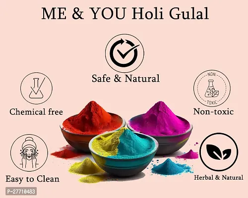Water Color for Holi Festival 6 Piece, Gulal and Card-thumb5