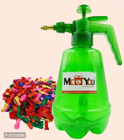 Holi Water Pump| Holi Water Balloon Pumping Station With 200 Water Balloons And Water Pump For Kids and Adults | Water Toy Gun | 200 Balloons with Water pump |Holi Water Pump (Pack Of 2)-thumb0
