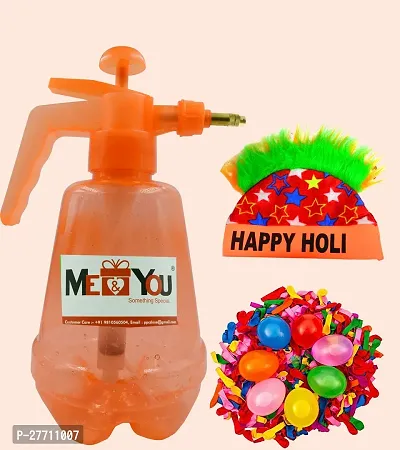 Holi Water Balloon Pump for Kids on Holi| Pumping Station with Non Toxic (Pack of 200 ) Water Pump with Cap for Holi| Water Gun for Holi Festival Celebration | Balloon Filler Pump