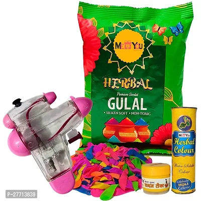 Natural and Herbal Gulal Powder | Gulal with Water Gun |Organic Holi Gulal Colors| Holi Colors|  Holi Gulal Color Powder | Holi Gulal for Friends and Relatives