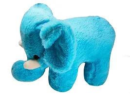 Elephant  Plush Soft Toy Cute Kids  Animal Home Decor Boys/Girls (Sky Blue)-thumb3