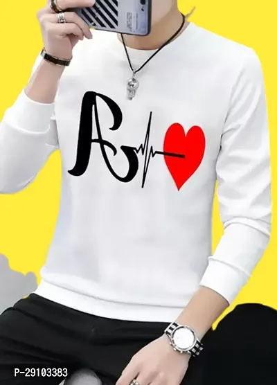 Reliable White Polyester Printed T-Shirt For Men-thumb0