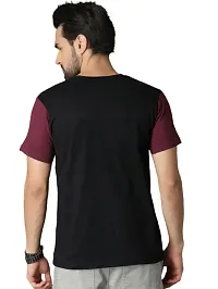 Reliable Multicoloured Cotton Blend Colorblocked T-Shirt For Men-thumb1