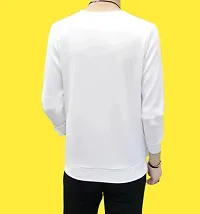 Reliable White Polyester Printed T-Shirt For Men-thumb1