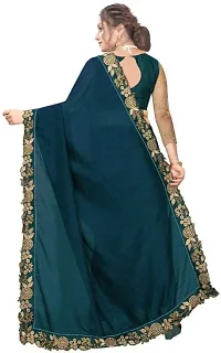 Cotton Silk Embroidered Saree With Blouse-thumb1