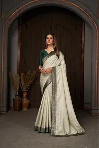 Beautiful Cotton Silk Saree with Blouse piece-thumb3